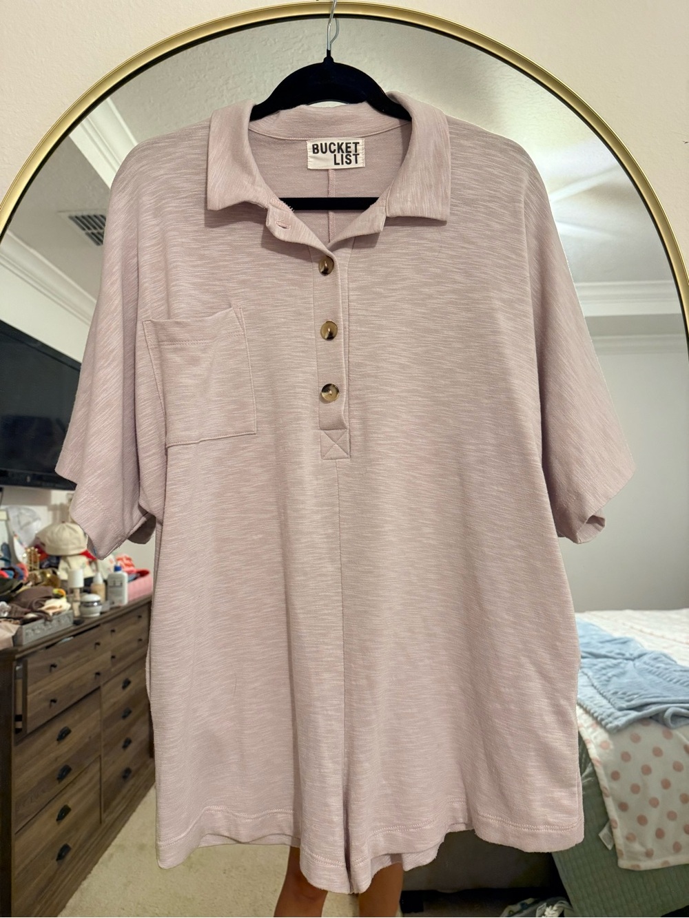 BUCKETLIST Women's Short-Sleeve Romper